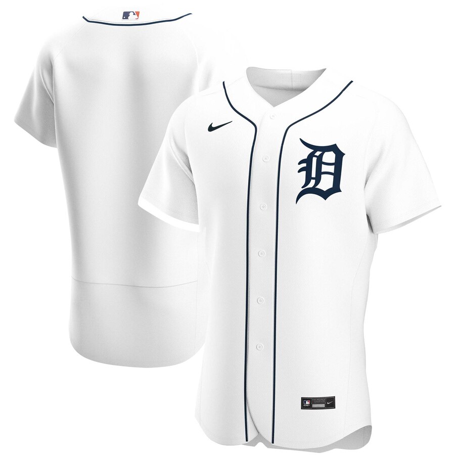 Cheap Detroit Tigers Men Nike White Home 2020 Authentic Official Team MLB Jersey
